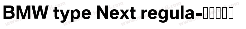 BMW type Next regula字体转换